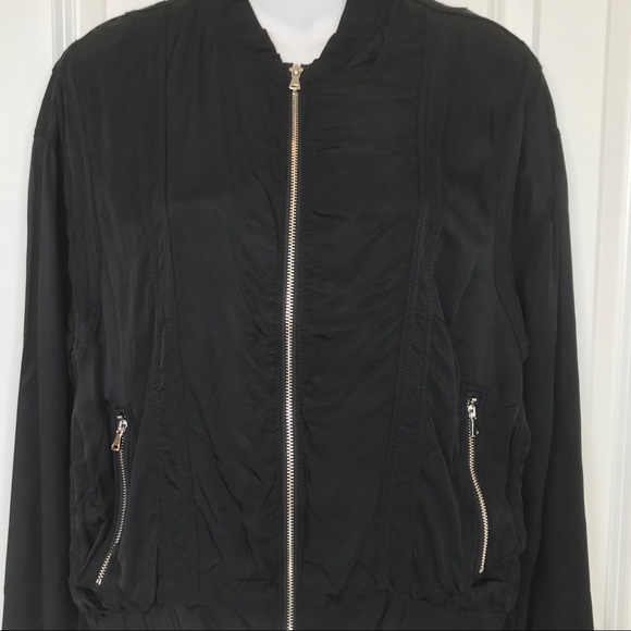 Blank NYC Black Bomber Jacket Transitional - Picture 7 of 8